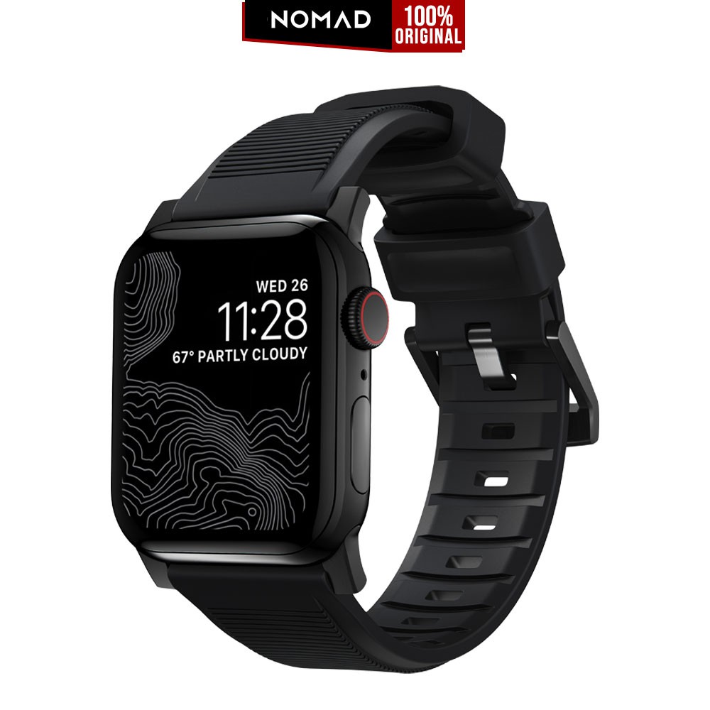 

Strap Apple Watch 44mm / 42mm Nomad FKM Rugged Silicone Rubber Band