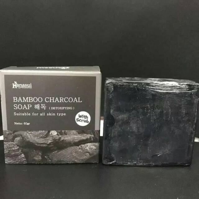 HANASUI BAMBOO CHARCOAL SCRUB SOAP