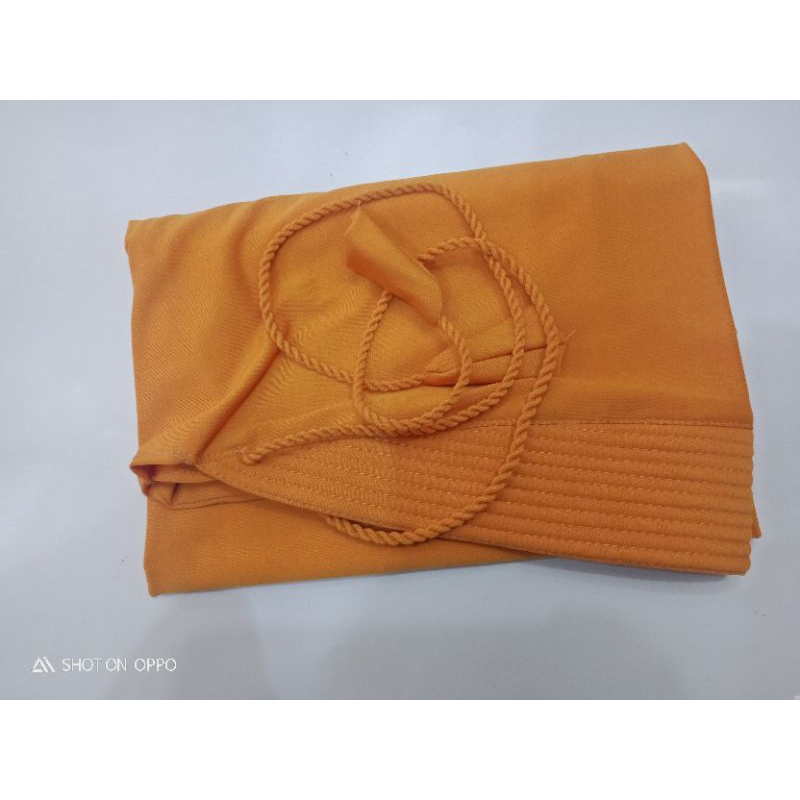 hijab jersey tali tambang/bergo jersey tali kepang/hijab jersey tali kepang/kerudung jersey tambang/hijab tali tambang polos variasi-Mustard super