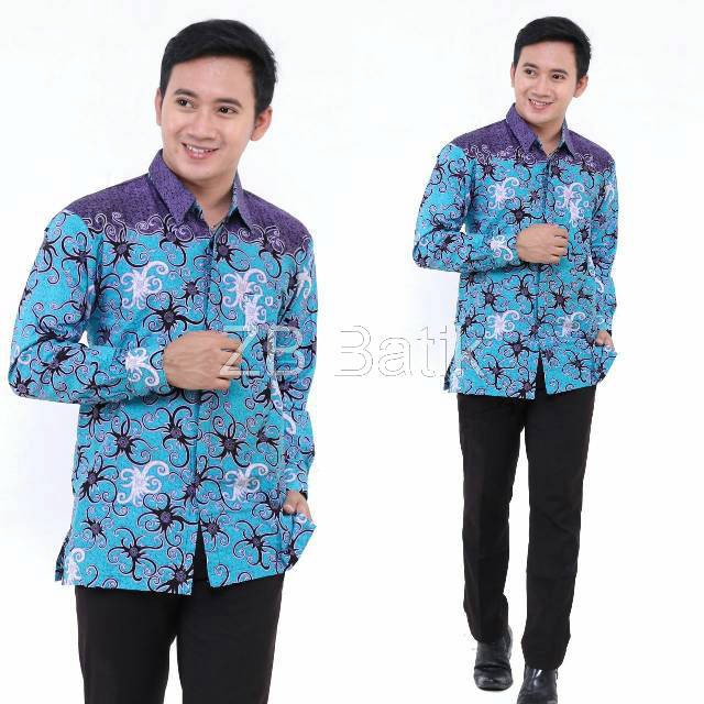 ZB Batik - KEMEJA BATIK - KEMEJA BATIK PRIA - BAJU BATIK PRIA - BATIK PRIA LENGAN PANJANG- HEM BATIK