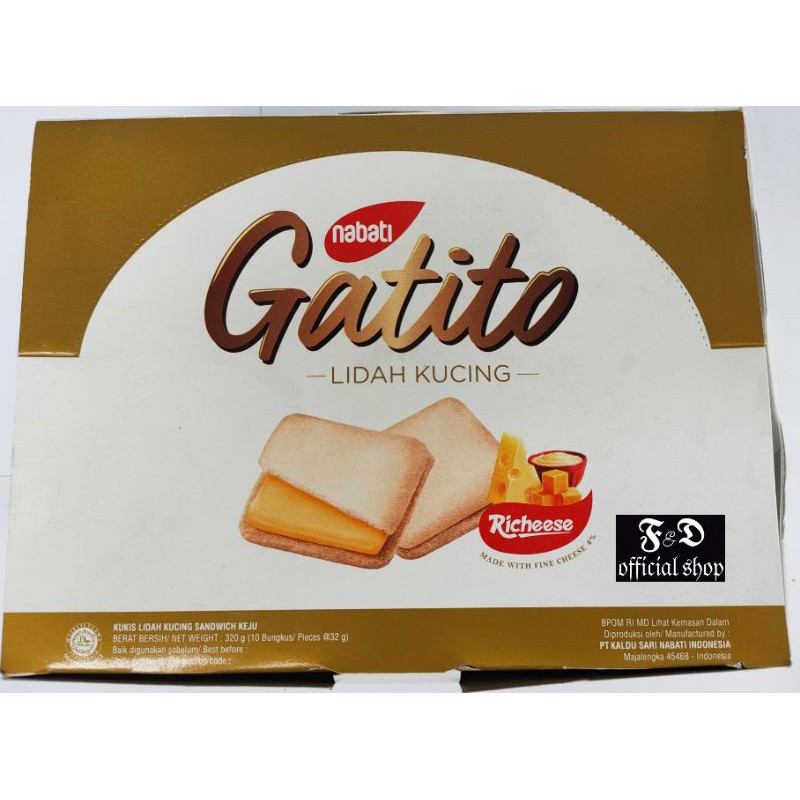 NABATI GATITO LIDAH KUCING // 1 BOX