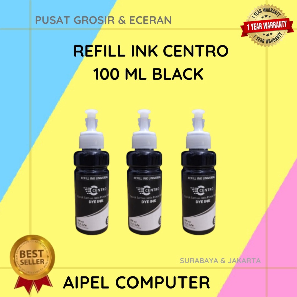 RIC100K | REFILL INK CENTRO 100 ML BLACK