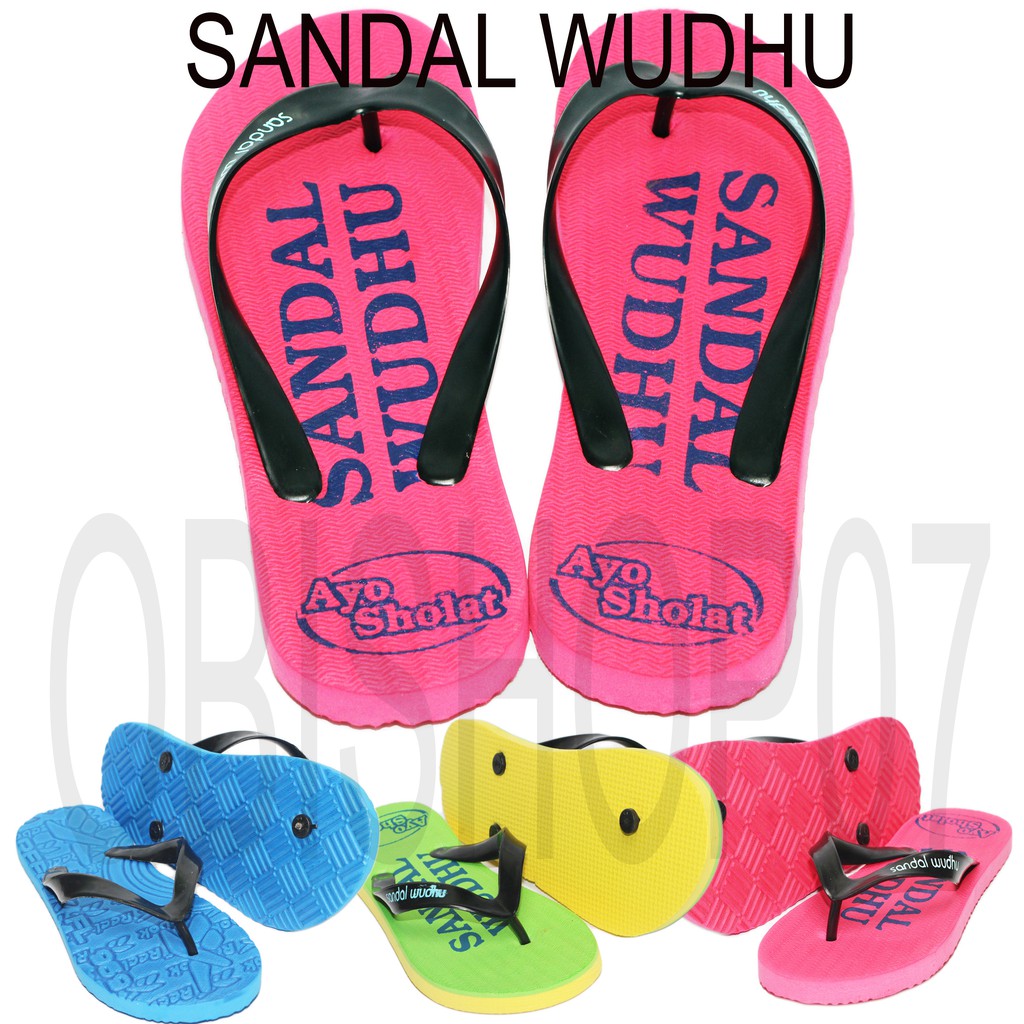 Sandal Anti Air / Sandal Murah Grosir / Sandal Polos Masjid / Sandal Warna-Warni / 10 Pasang Sandal 