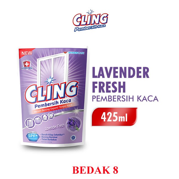 Cling Pembersih Kaca Pouch 425 ml