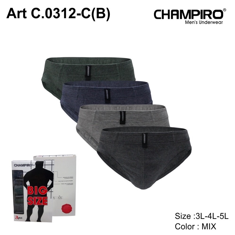 CHAMPIRO 0312 C (B) / celana dalam pria jumbo / cd pria jumbo / cd pria big size