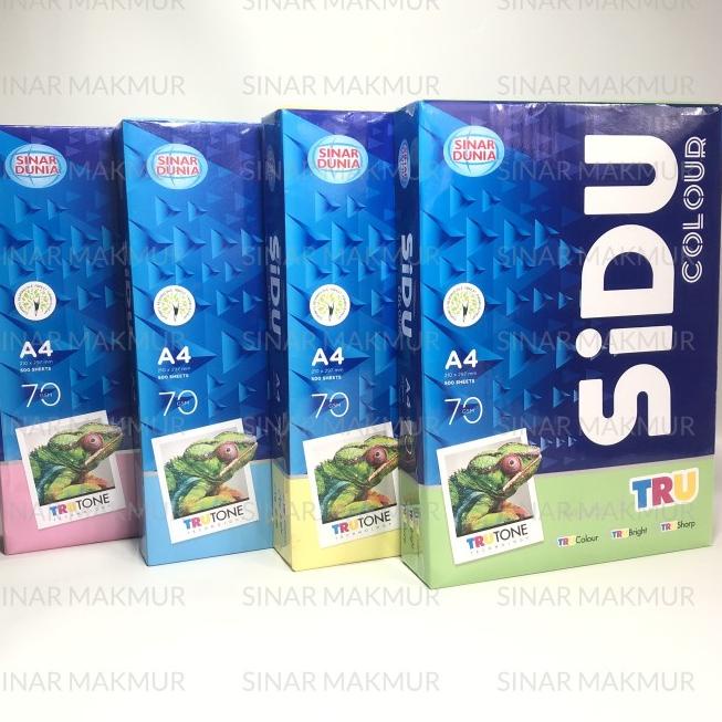 

֍ Kertas HVS Warna / Colour Paper Sinar Dunia (SIDU) A4 70gr Kuning ☃