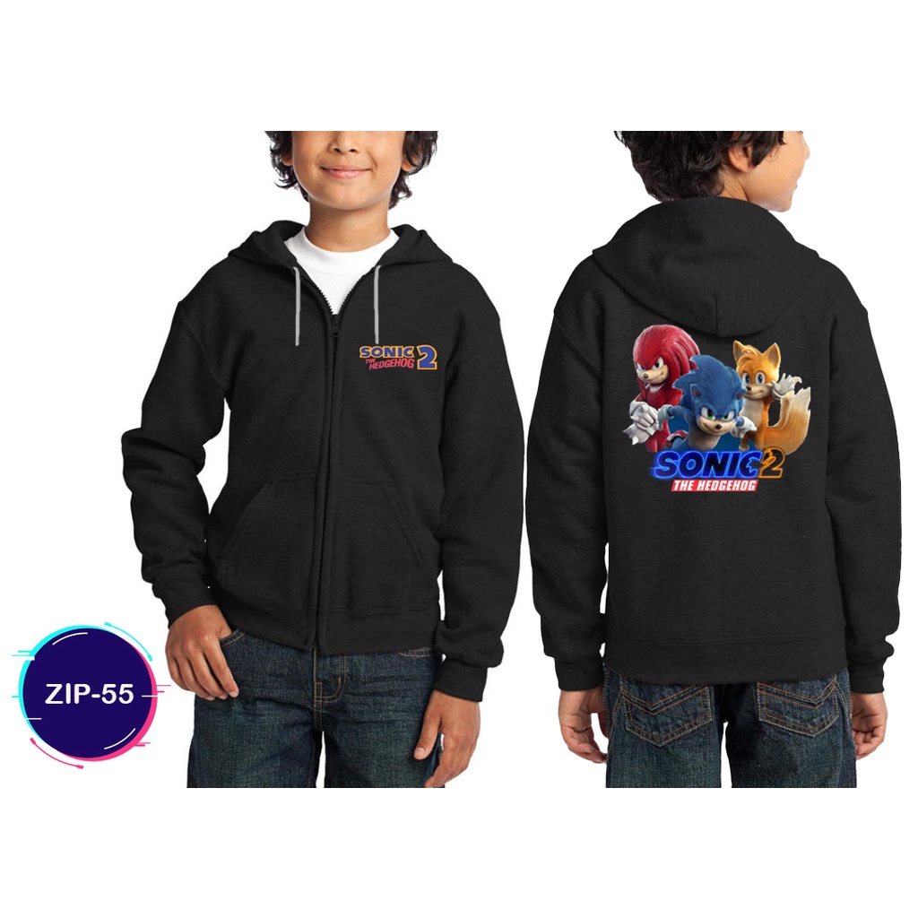 Jaket Sonic the Hedgehog 2 Jaket Sweater Hoodie Zipper Trendy #ZIP-55
