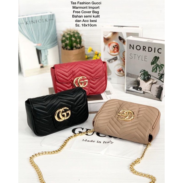 Tas Fashion Gucci Marmont Import