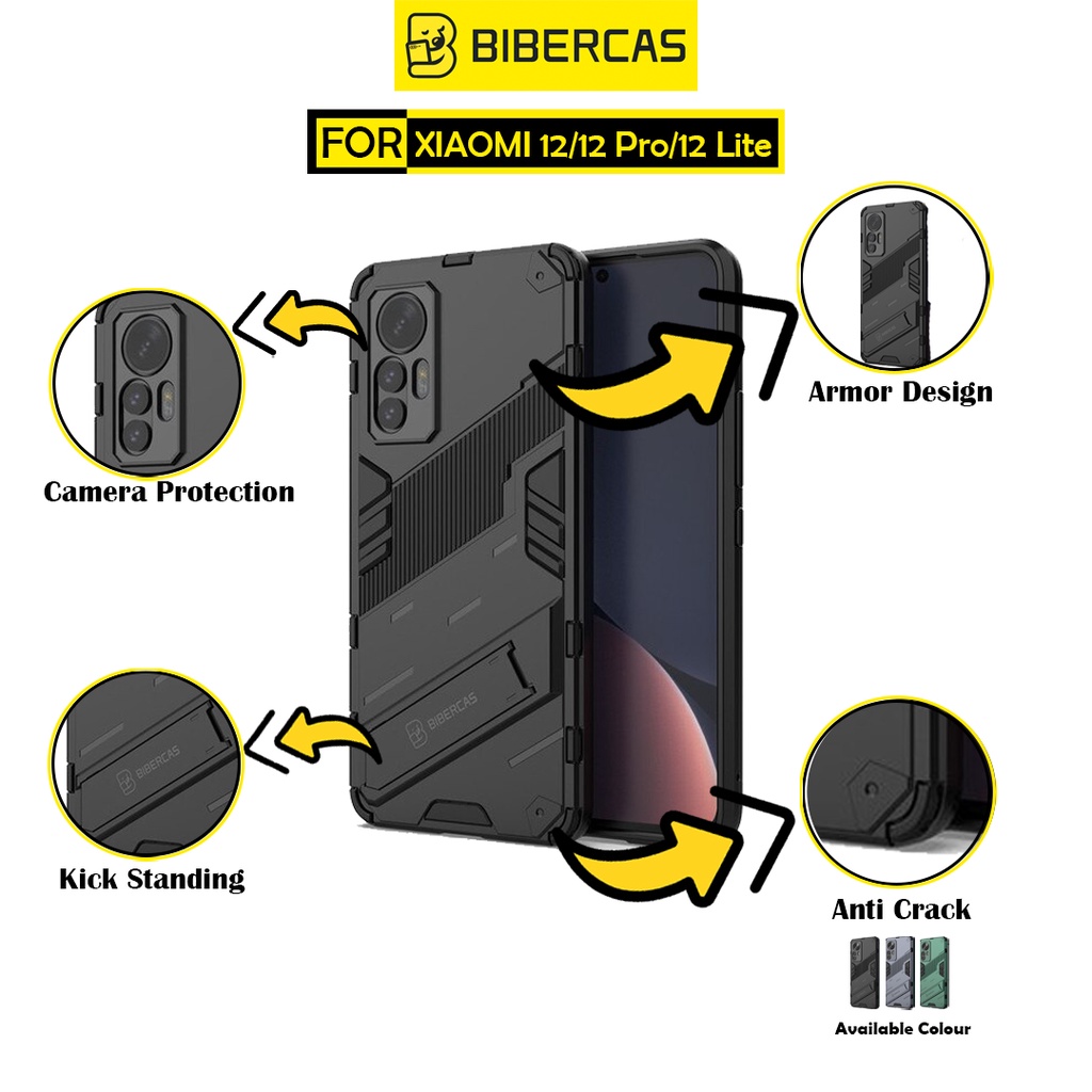 Bibercas Case Xiaomi 12/ Xiaomi 12 Pro / Xiaomi 12 Lite Punk Phone Casing