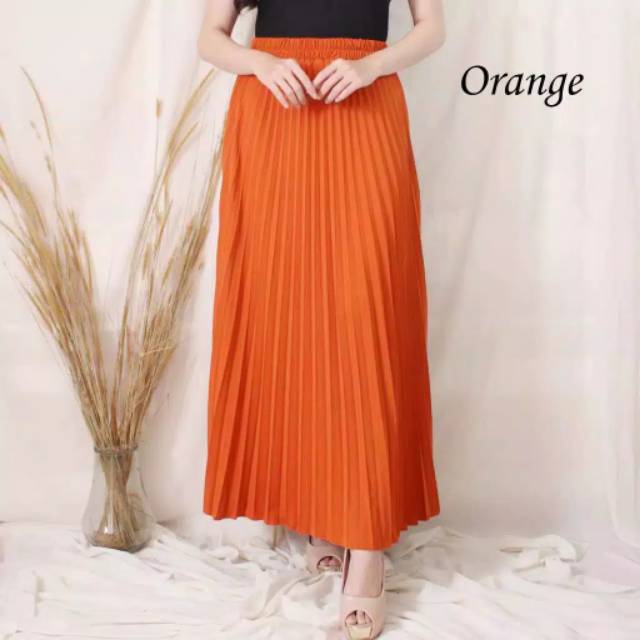 ROK PLISKET MAYUNG MAXY SKIRT SIZE JUMBO/ROK PLISKET WANITA