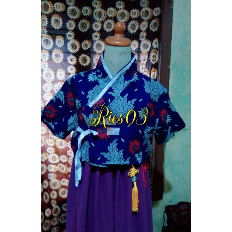 Ready Hanbok set / hanbok batik/ jeogori batik / inner hanbok / hanbok couple