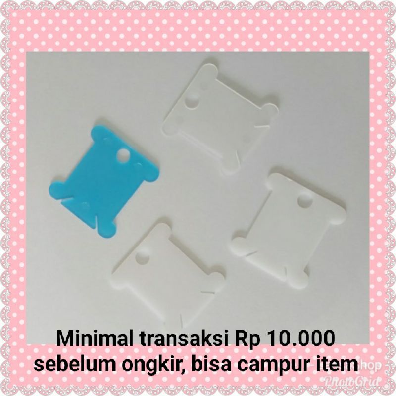 Plastik Bobbin - Tempat Menggulung Benang - Penggulung Benang