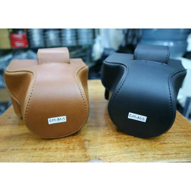 CANON EOS M5 LEATHER CASE CAMERA (TAS SARUNG KAMERA CANON EOS M5 MIRRORLESS)