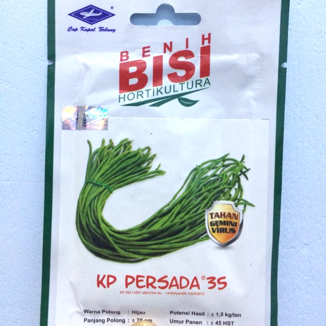 Benih kacang panjang Persada BISI Bibit sayuran hidroponik