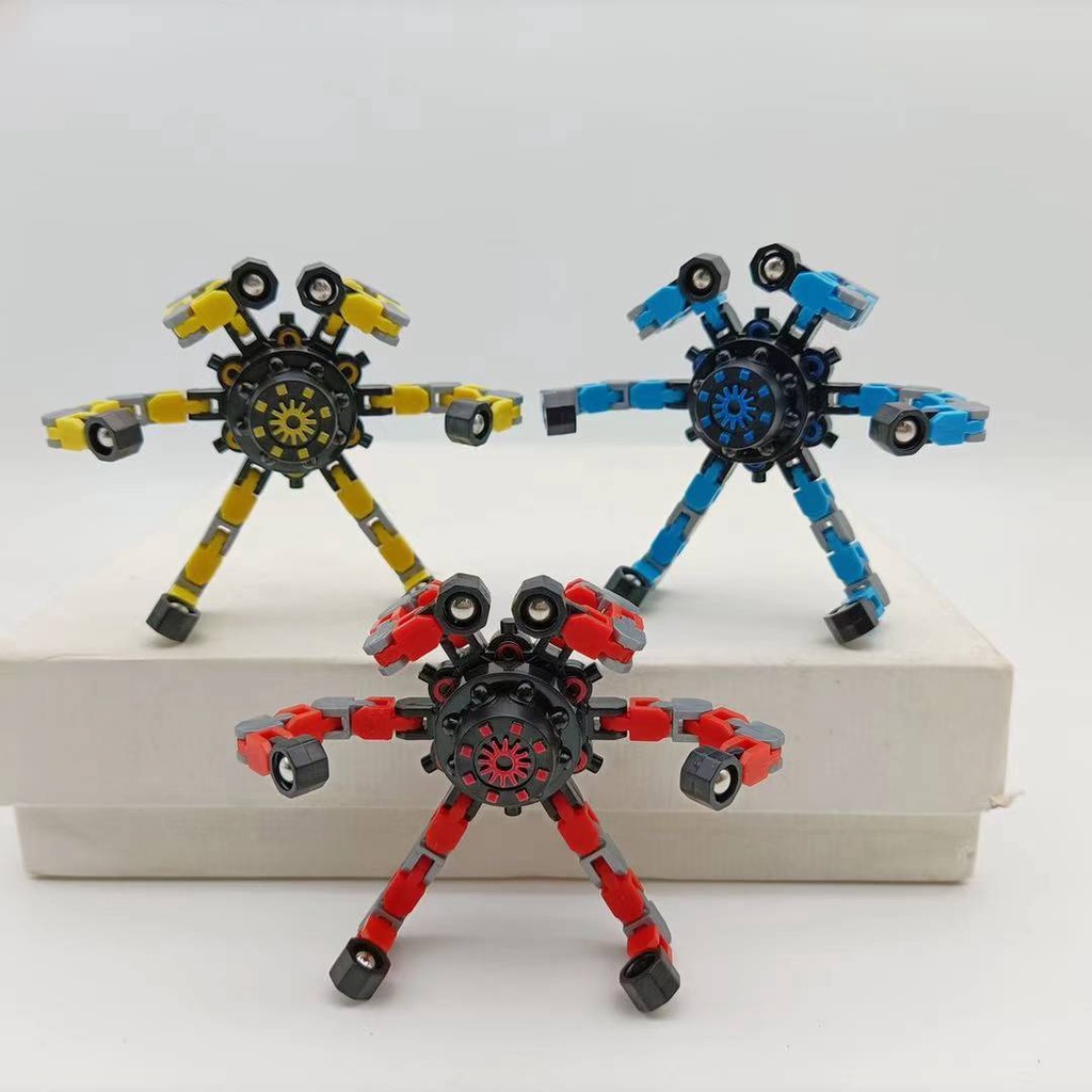 [FUNNY]Mainan Fidget Spinner Robot Transformer Terbaru / Mainan Penghilang Stress / Deformable Transformer Spinner