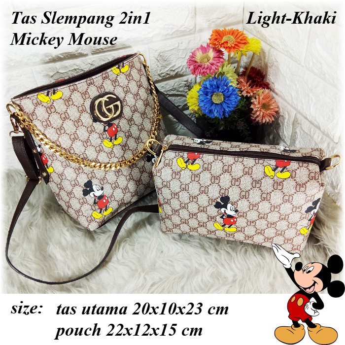 Tas Slempang 2in1 Mickey Mouse