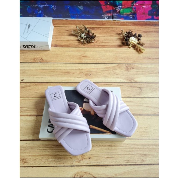 ABBUSHOES Sk 09 plat teflek silang yoppo 1cm