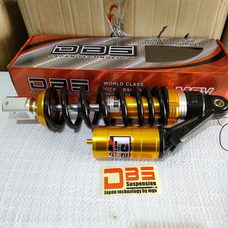 shockbreker Dbs Gazi /G@zi Tabung Gold per hitam ukuran 310 mm Mio Beat Scoopy