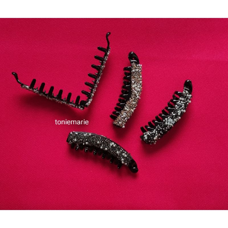 JEPIT RAMBUT PISANG CRYSTAL PREMIUM - AKSESORIS RAMBUT - JEPITAN RAMBUT PISANG - JEPIT RAMBUT PISANG