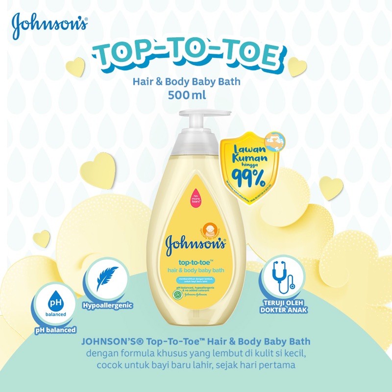 Johnson Baby Top to toe baby bath 500ml