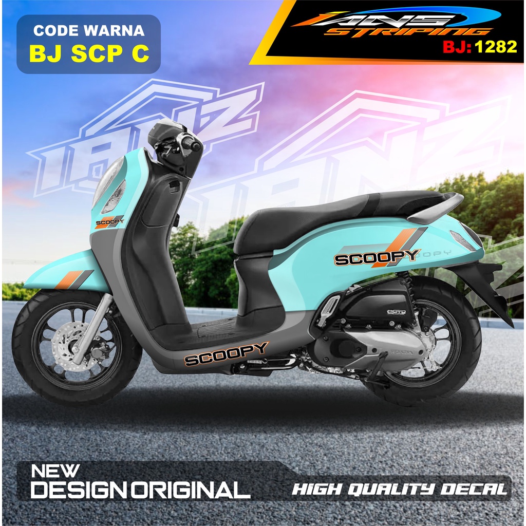 STIKER HONDA SCOOPY FULL BODY TERBARU / STICKER VARIASI SCOOPY / STICKER SCOOPY ELEGANT SIMPEL