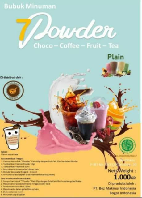 

BUBUK MINUMAN PLAIN CHOCO 0WRE0 1KG - BUBUK CHOCO 0WRE0 1KG - CHOCO POWDER DRINK - BUBUK COKLAT
