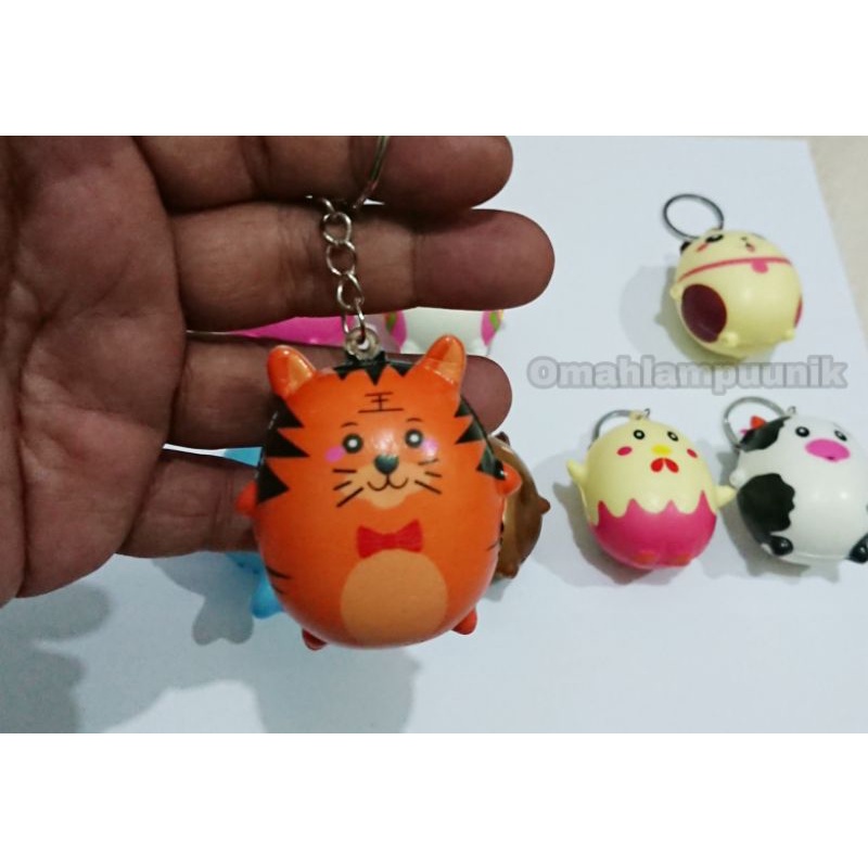 Mainan Anak Squishy Telur Karakter Imut Dan Lucu/Squishy Gantungan Kunci Lucu