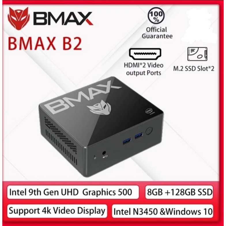 Mini PC B-Max B2 Intel Quadcore N3450 8/128GB SSD HDMI WiFi Windows 10