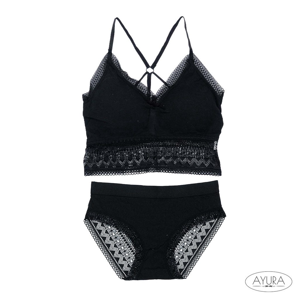 AYURA Bikini Sport Bra Set 0013-Hitam