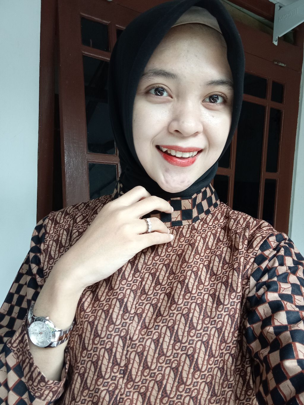 Atasan Dress Batik Wanita Sogan Dsc04868