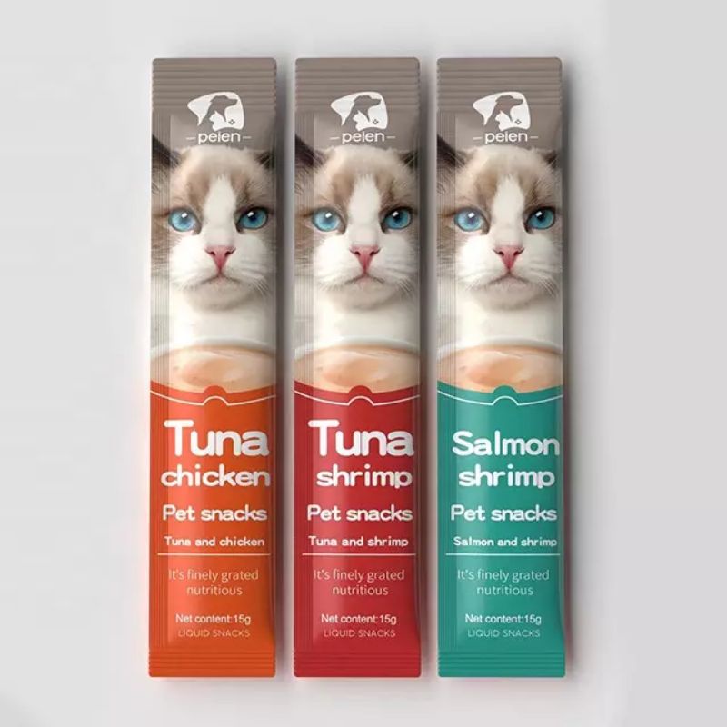 Snack Kucing Cemilan Kucing Tuna Salmon Chicken Shrimp | Creamy Treats Setara Meo Creamy Bio Creamy 15 gr