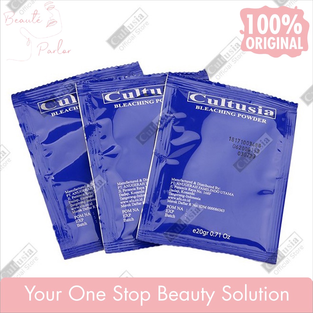 Jual CULTUSIA BLEACHING POWDER SACHET 20 GR / CULTUSIA BLEACHING