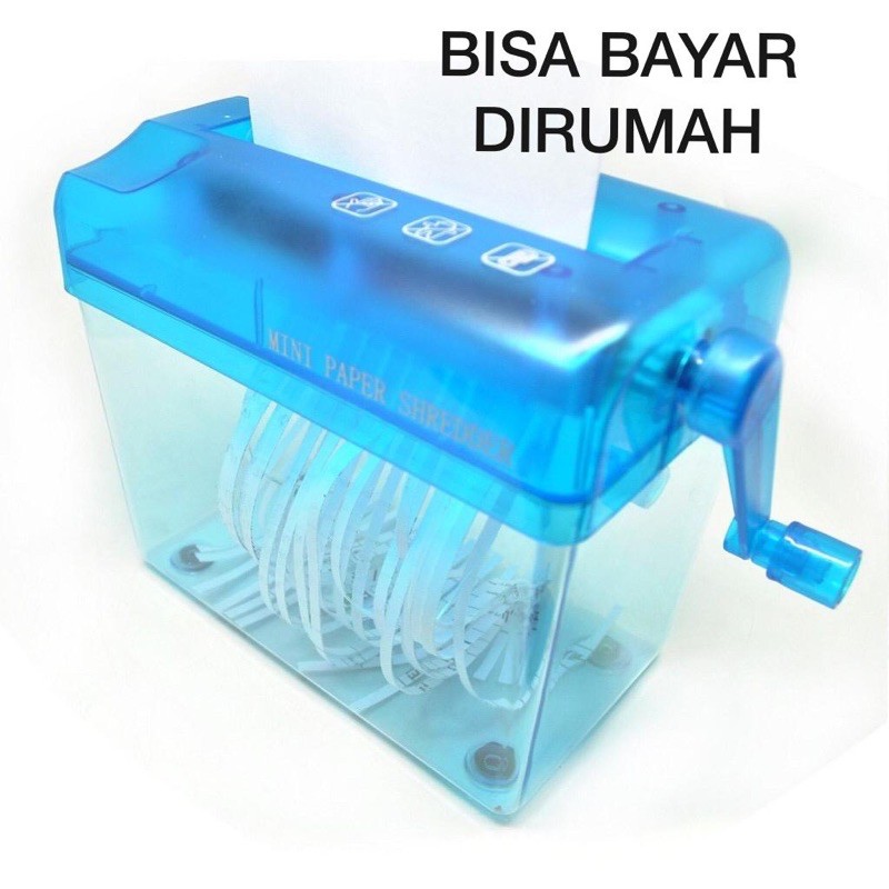 

Penghancur Kertas Packing Manual Tangan Hand Paper Shredder Pemotong Kertas Buku Serut Bekas Kantor
