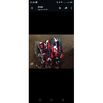 celana pendek loreng anak