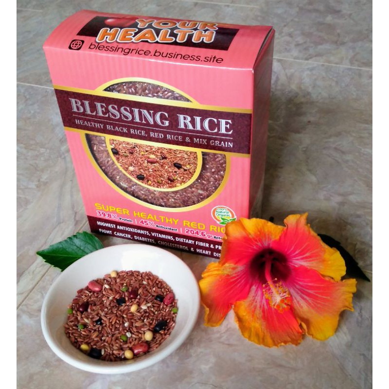 

BLESSING SUPER HEALTHY MIX GRAINS RED EDITION RICE BERAS MERAH HITAM SEHAT DIET BIJI CAMPUR