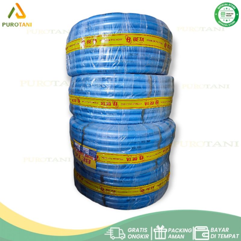 Selang 1 Roll 50M Ukuran 1 Inchi Beta Super Flex Premium PVC Hose