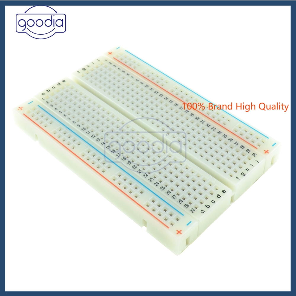 ღ[HOT SALE]ღ Mini Solderless Breadboard 400 Contacts Tie-points Available ModuleMe