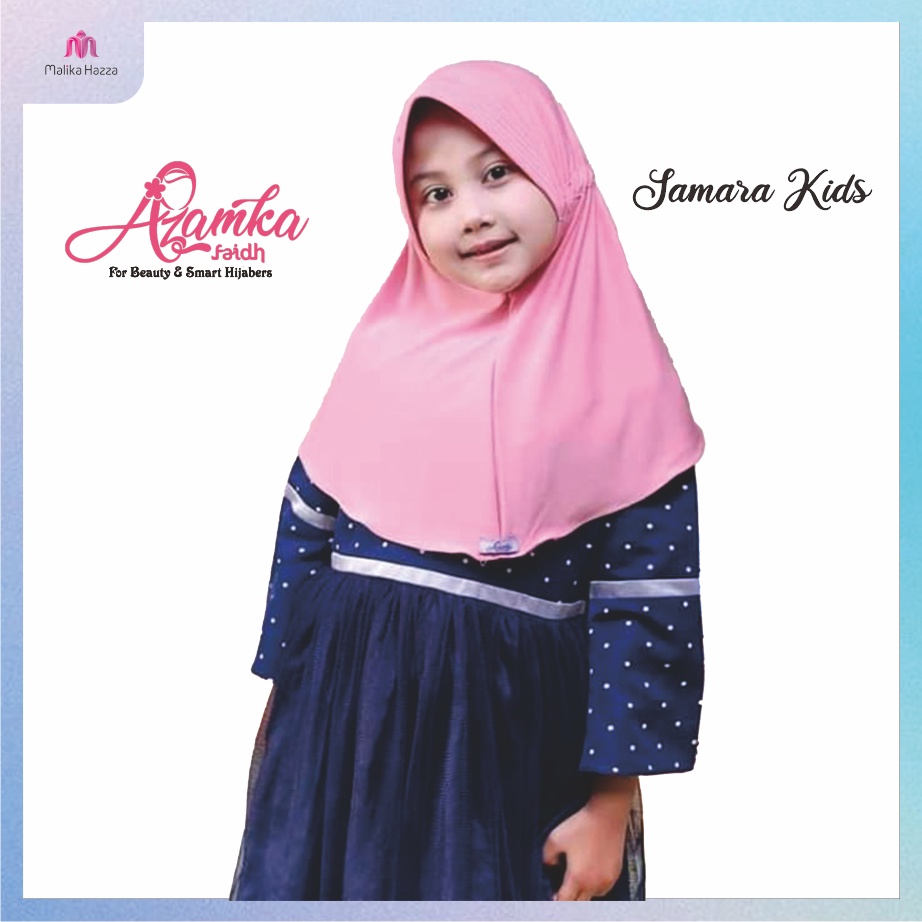 Jilbab Anak Samara Kids by Azamka Hijab Serut Belakang Stella Premium