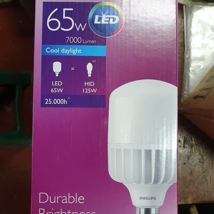 Philips TForce LED 65W Watt E40 CDL CoolDayLight PUTIH