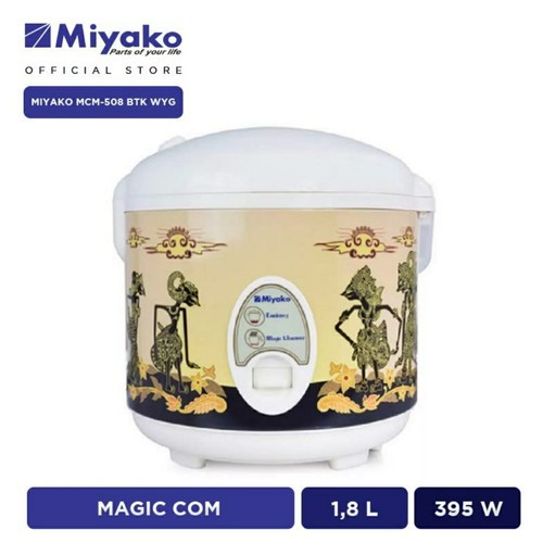 Rice Cooker Miyako MCM-508BTKWYG Kapasitas 1,8 Liter Batik Wayang