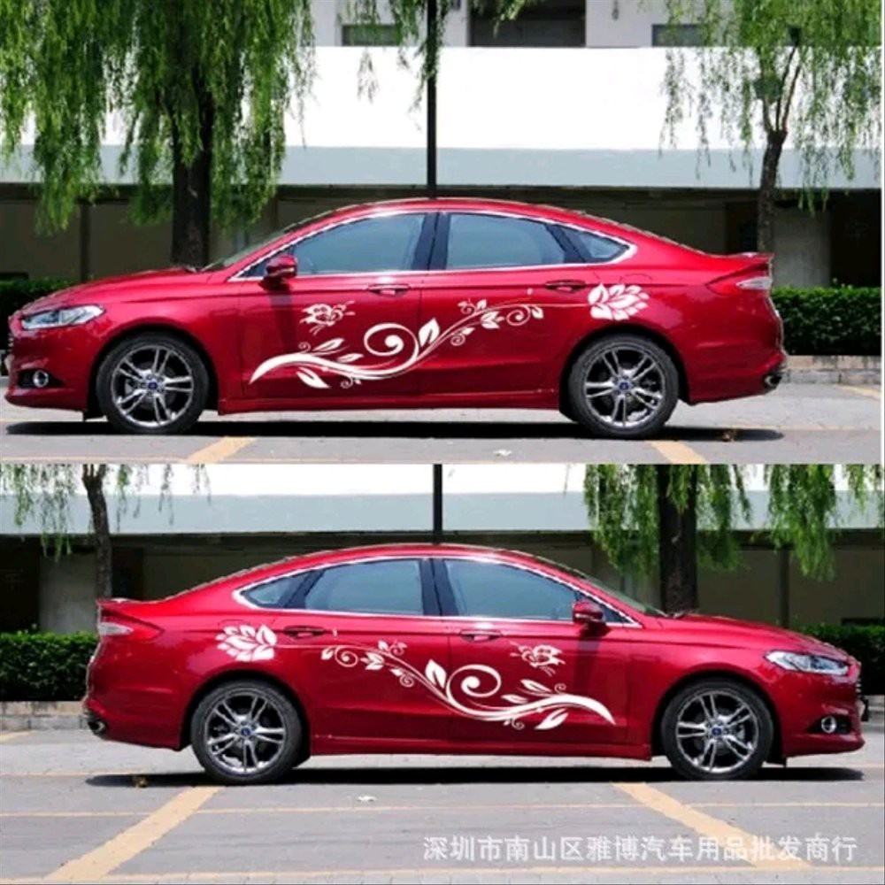 terlaris stiker mobil motip bunga stiker body mobil avanza xenia brio dll