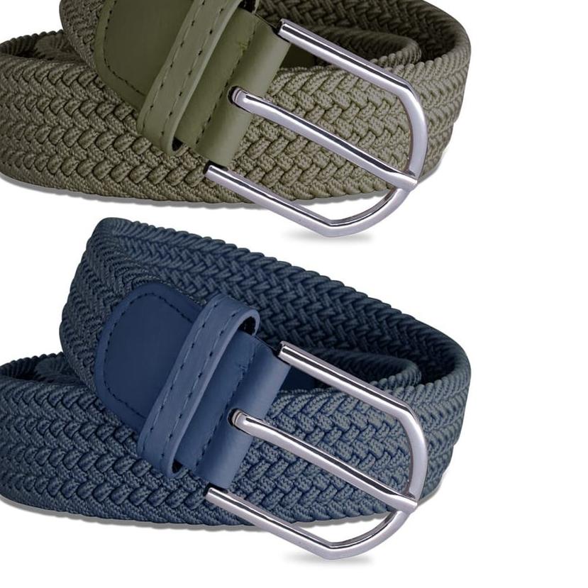 ✼ IKAT PINGGANG PRIA WANITA MODEL ANYAM / IKAT PINGGANG KARET PRIA WANITA ✸