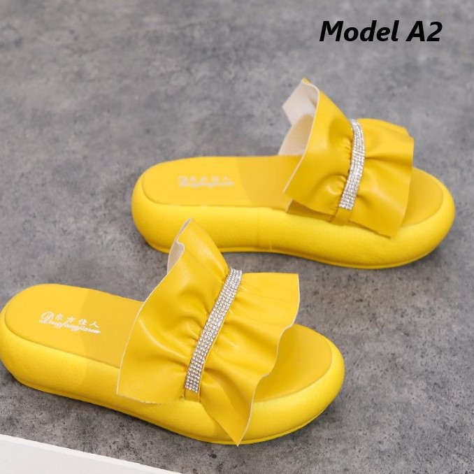 Sendal Tali Wanita Korea Sandal Slop Cewek Murah Sendal Jepit Santai Import Perempuan SD-048