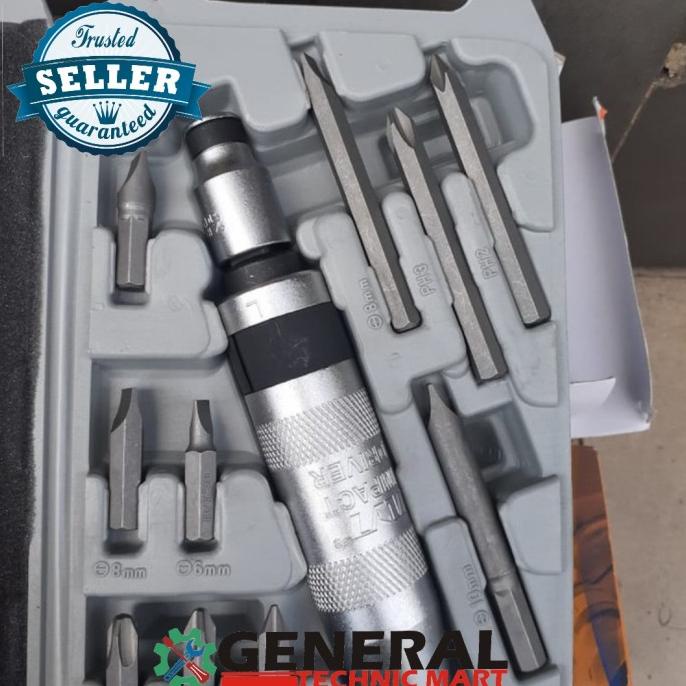 OBENG KETOK SET 11 PCS IWT impact drive set 11 pcs IWT bukan tekiro