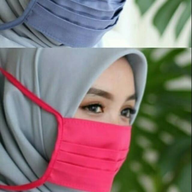 Masker kain / masker warna / masker tali / masker hijab