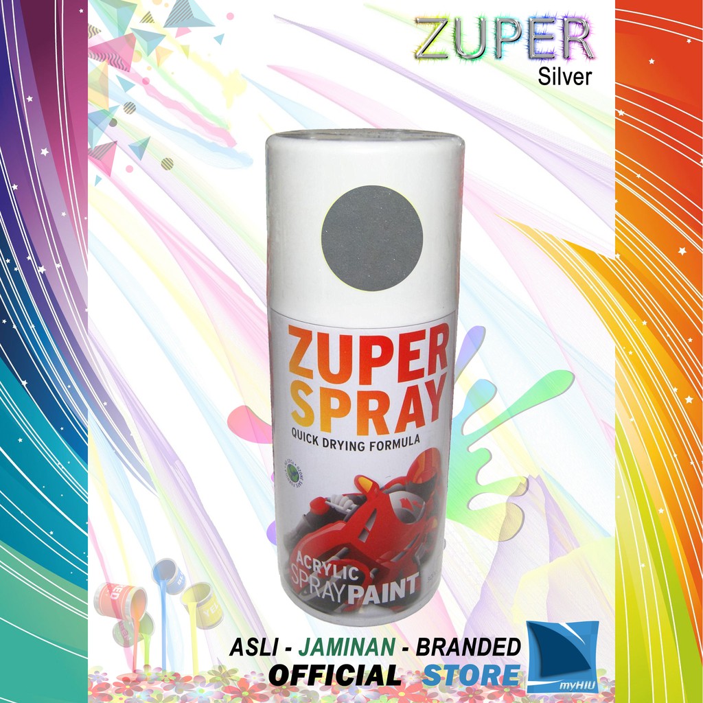 Cat Semprot Warna Perak 150 ~ 300cc / Silver Spray Paint ZUPER