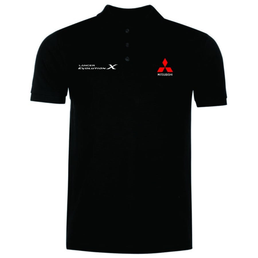 poloshirt mitsubishi evo lancer X / baju kerah mobil lancer evolution X