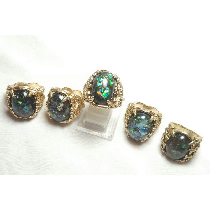 [BAYAR DIRUMAH] batu akik kalimaya hitam antik