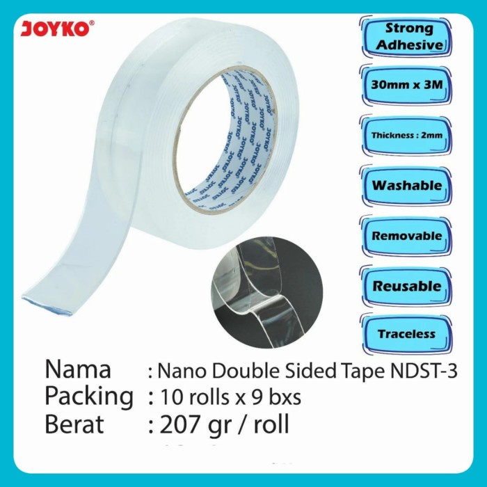 

Update Nano Double Side Tape Joyko Ndst-3. Terlaris