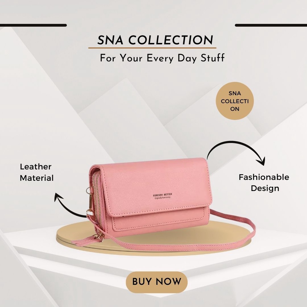 TAS SELEMPANG WANITA TAS HP IMPORT MULTIFUNGSI SLING BAG TAS BAHU BUAT ACARA KONDANGAN DOMPET PANJAN